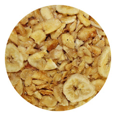 Exotic Nutrition Banana Bites, rebanadas dulces para alimentar mascotas con facilidad.