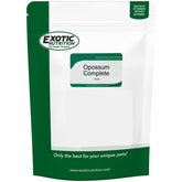 Exotic Nutrition Opossum Complete: gránulos de dieta completa para zarigüeyas, fuente de proteína y calcio.