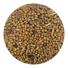 Exotic Nutrition pellet proteico y frutos: complemento proteico para el balance diario.