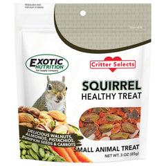 Golosina Exotic Nutrition para ardillas con nueces y almendras, ideal para enriquecimiento diario