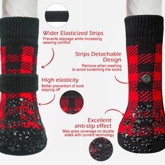 Protector de patas EXPAWLORER, material elástico y transpirable para mayor comodidad.