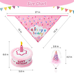 EXPAWLORER sombrero de cumpleaños para perro con brillo, ajustable para comodidad