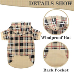 EXPAWLORER tartan casaca para perro bolsillo, para premios