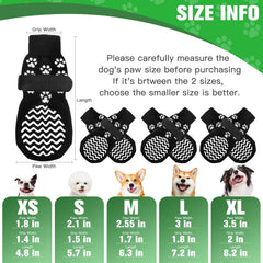 EXPAWLORER Zapatos para perros anti deslizantes; protegen las patas en interiores
