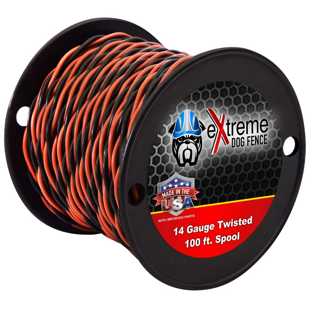 Extreme Dog Fence alambre girado 100 ft 14awg, permite cruces sin activar corrección.