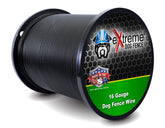 Extreme Dog Fence cable calibre 16 en carrete, ideal para coberturas largas.