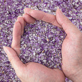 Piedras de amatista EZEELAI en bolsa de 0.5 lb para decoración duradera.