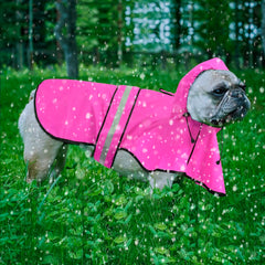 Poncho para perro Ezierfy con ajuste, facilita colocación y protección.