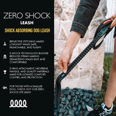 EzyDog Zero Shock, mango de neopreno para un agarre cómodo y seguro.