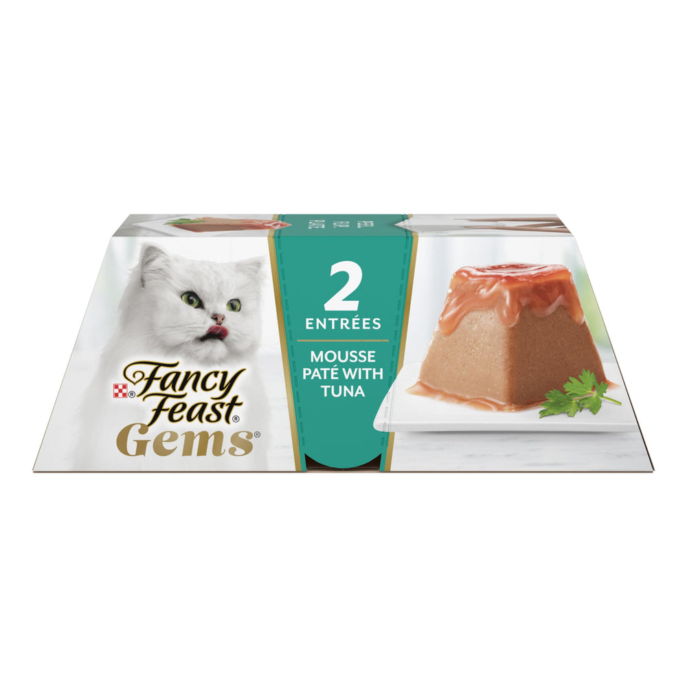 Fancy Feast Gems Mousse Atún con Salsa: mousse suave con salsa para experiencia gourmet