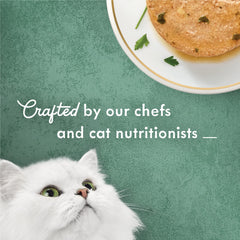 Pack de 24 latas de 3 oz de Fancy Feast Medleys, conveniente para comidas diarias.
