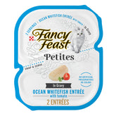 Fancy Feast Petites océan blanc poisson tomate en sauce, goût naturel et raffiné.