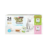 Fancy Feast Petites paté suave en tarrina para gatitos, textura cremosa lista para servir