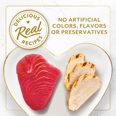 Fancy Feast proteína real: pollo y atún sin colorantes artificiales