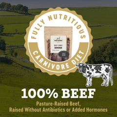 Farm Hounds: detalle de carne deshidratada, sabor natural para perros.