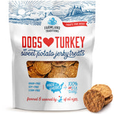 Golosinas Farmland Traditions de pavo y batata para perros, snack diario.