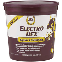 farnam electro dex polvo de electrolitos para caballos, hidratación estable durante el entrenamiento