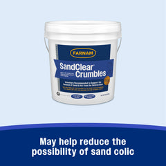 Sabor manzana-melaza de Farnam SandClear Crumbles facilita la administración.