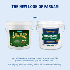 Farnam granulos-alfalfa: gránulos nutritivos para cascos saludables.