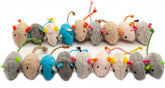 Fashion's Talk ratoncitos de peluche con catnip en colores variados para juego diario