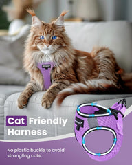 Arnés Fayogoo resistente para gatos pequeños y perros jóvenes.
