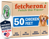 Fetcheroni patitas de pollo deshidratadas para perros, snack crujiente para higiene dental