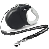 Fida correa retractil 30ft para paseos con control suave.