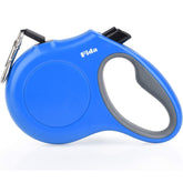 Fida correa retráctil para perro, 10 ft, azul, duración y seguridad en paseos.