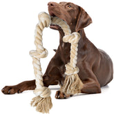 Fida cuerda-juguete-perro-grande-3-pies, ideal para tirar y favorecer la interacción.