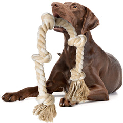Fida cuerda-juguete-perro-grande-3-pies, ideal para tirar y favorecer la interacción.
