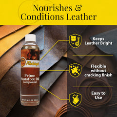 Fiebing's Prime Neatsfoot Oil: penetracion-brillo para acabado uniforme