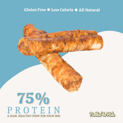 Fieldcrest Farms rollos pollo naturales, sabor agradable para mordidas moderadas