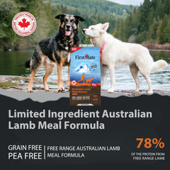 FirstMate alimento seco para perros, cordero australiano, apoyo a la digestión.