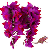 FiveBull plantas reptil rosa seda en terrario, decoración realista y segura.