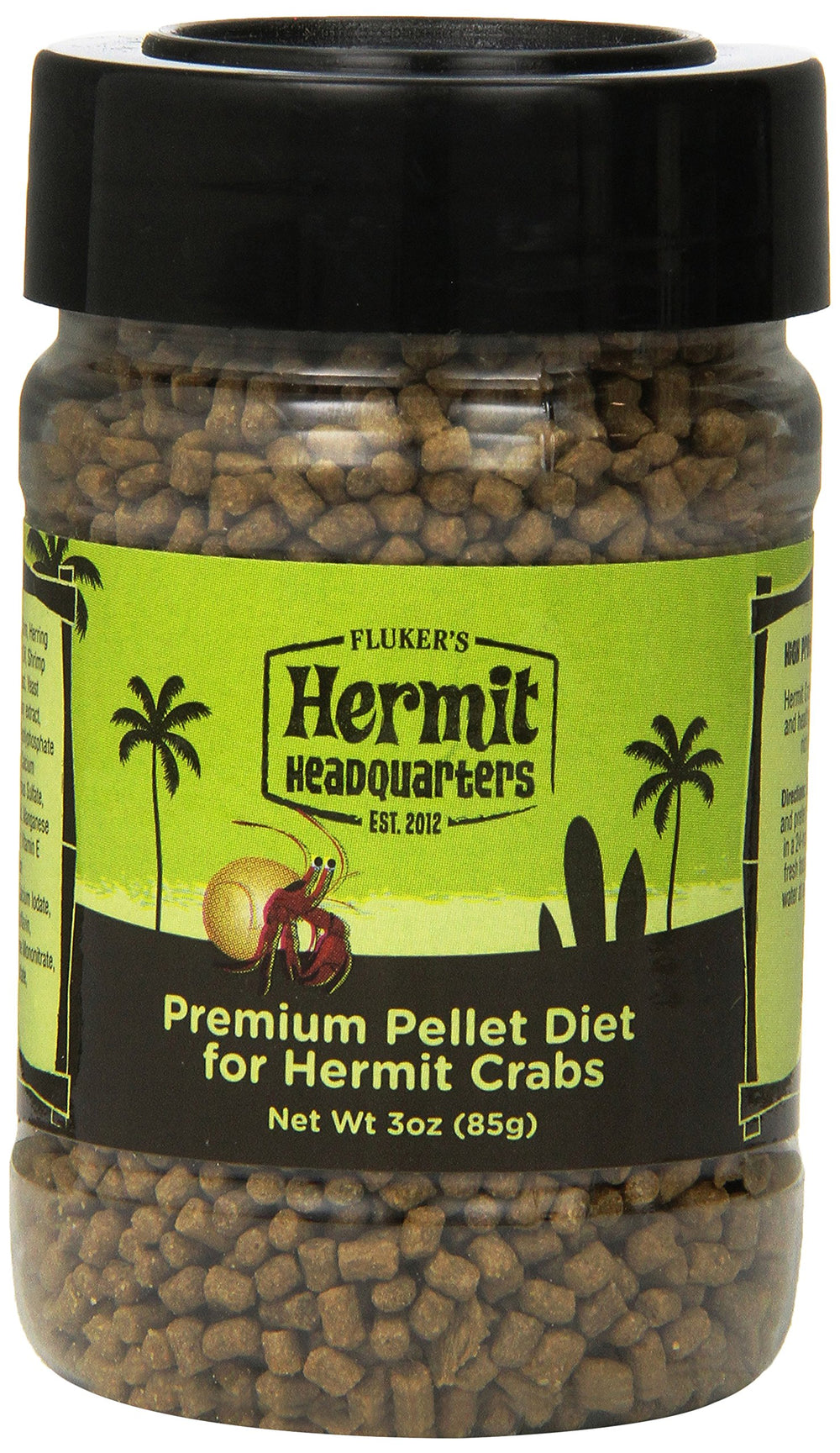 Fluker's Premium Pellet Diet para cangrejos ermitaños, formato 3oz.