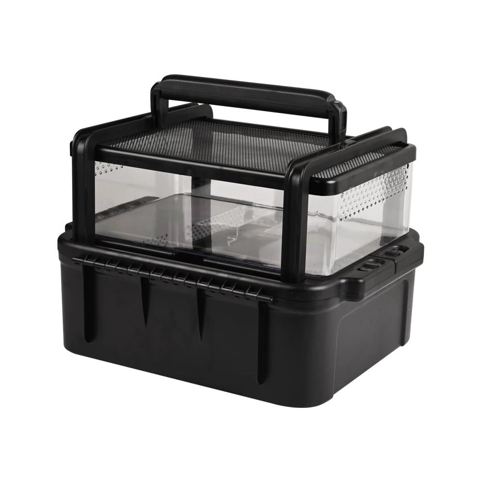 Flushbay jaula reptil portatil exterior segura y duradera para transporte