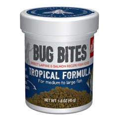 Fluval Bug Bites, granulos grandes para peces tropicales, promueven crecimiento saludable