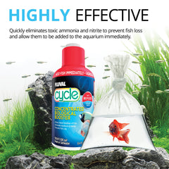Fluval Cycle: uso en acuario nuevo para empezar con biología estable.