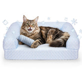Foamio cama para gatos con tejido refrescante mantiene al felino fresco