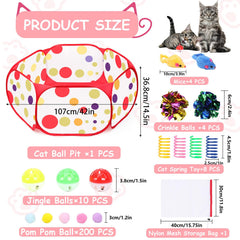 Fooind Gato Pit 226 piezas para enriquecimiento y ejercicio diario