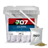 Formula 707: botella del suplemento calmante para caballos favorece la relajación y la concentración.