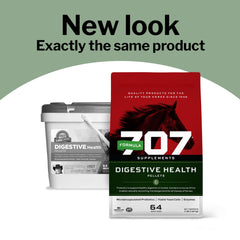 Formula 707: gránulos probióticos para caballos, enfocados en microbiota.
