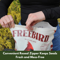 FREEBIRD mezcla premium para aves silvestres atrae aves al jardín.