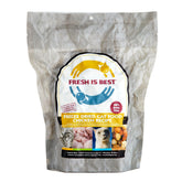 Fresh Is Best pollo liofilizado gato tazón: proteína alta para comidas densas.