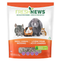 Fresh News cama de papel reciclado 40L para mascotas pequeñas.