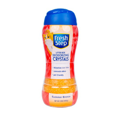 Cristales desodorizantes Fresh Step en arena de gato absorben olores de forma discreta