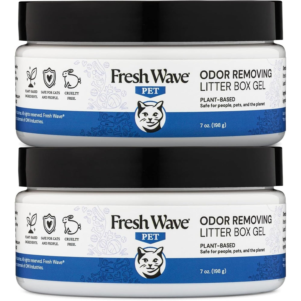 Fresh Wave Gel eliminador de olores para caja de arena reduce olores de mascotas.