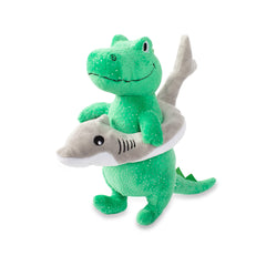 Fringe Studio Shark Week Rex, vista frontal, juego interactivo para perros
