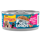 Friskies Fully Load’d salmón-bocados en salsa para gatos, sabor intenso.