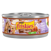 Friskies Gato Pate con Pavo en Salsa Sabrosa, lata 5,5 oz, ideal porciones diarias.